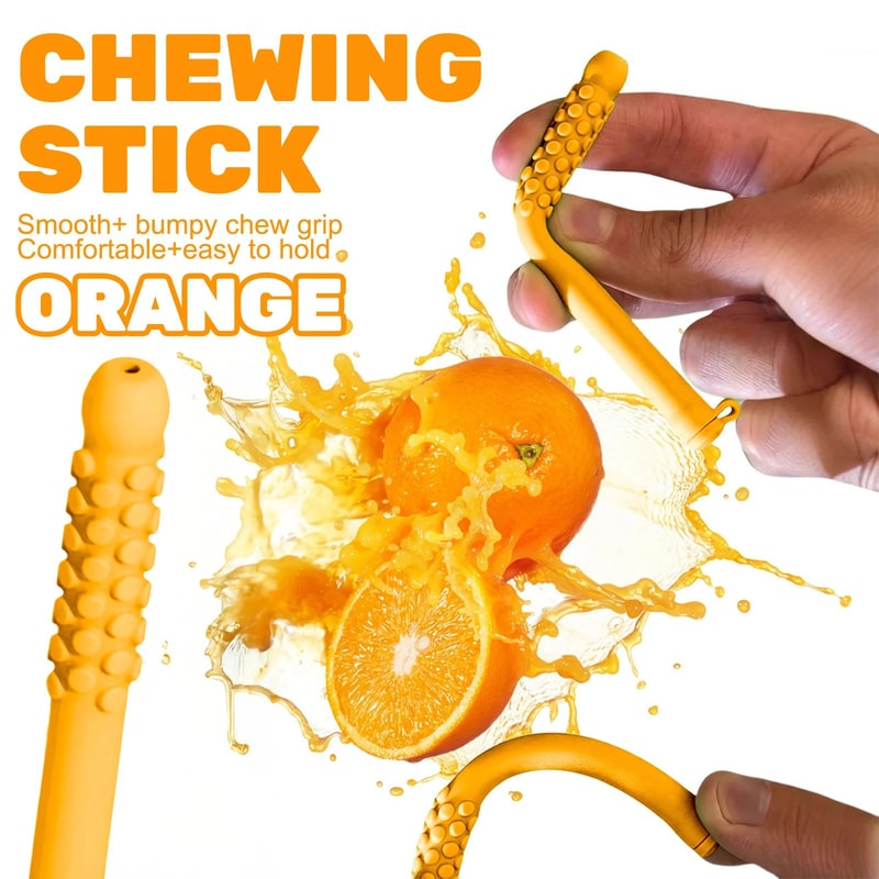 Silicone Essential Oil Chew Stick For Anxiety Relief Aromatherapy Breathing Aid Chewable Stress C 2