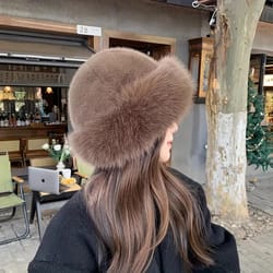 womens winter faux fur hat | thick warm cold-proof outdoor ski snow hat for travel, sports & casual wear