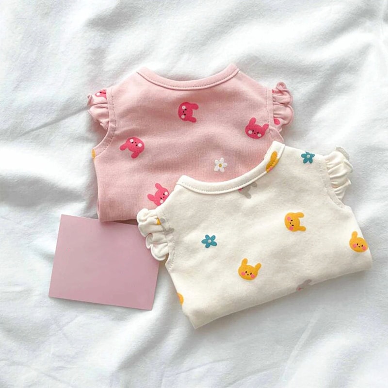 Small Dog Cat Tank Top Vest Sleeveless TwoLeg Pet Shirt Machine Washable Puppy Kitten Clothes F 0