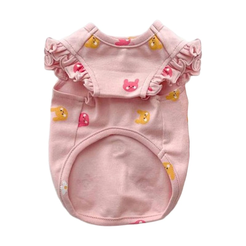 Small Dog Cat Tank Top Vest Sleeveless TwoLeg Pet Shirt Machine Washable Puppy Kitten Clothes F 6