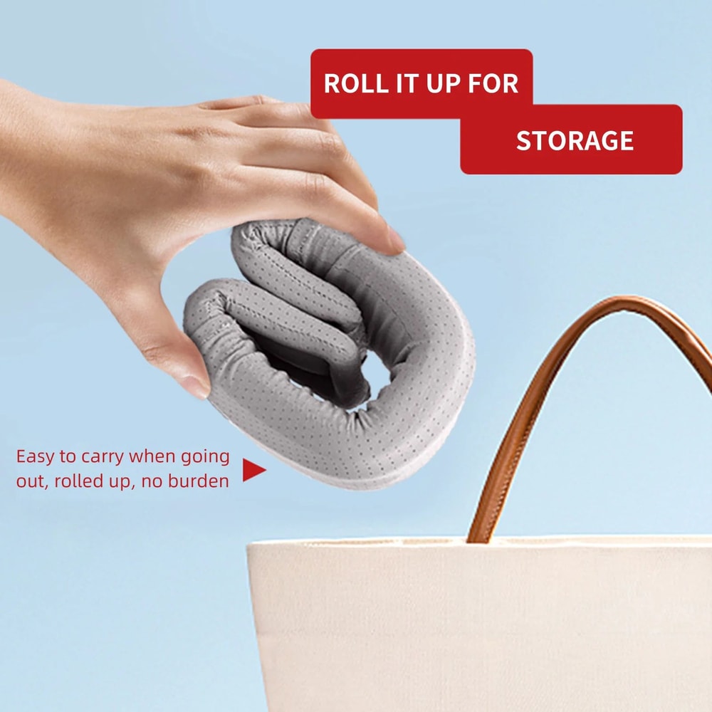 Adjustable Soft Foam Cervical Neck Collar Support Brace With Replacement Cover For Travel Office S 5