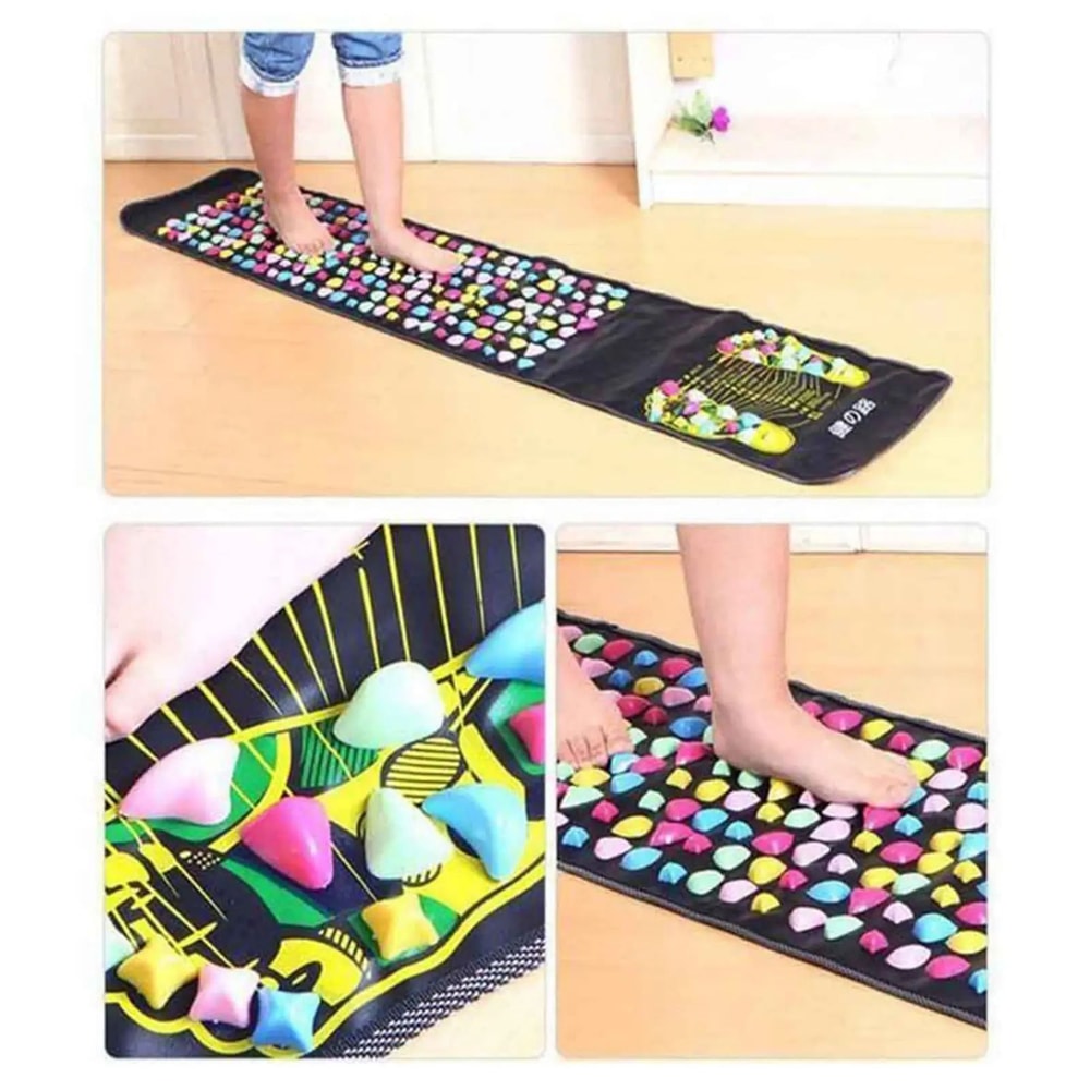 Foot Reflexology Acupressure Massage Mat Acupuncture Stone Pad For Relaxation Pain Relief Healthy 1