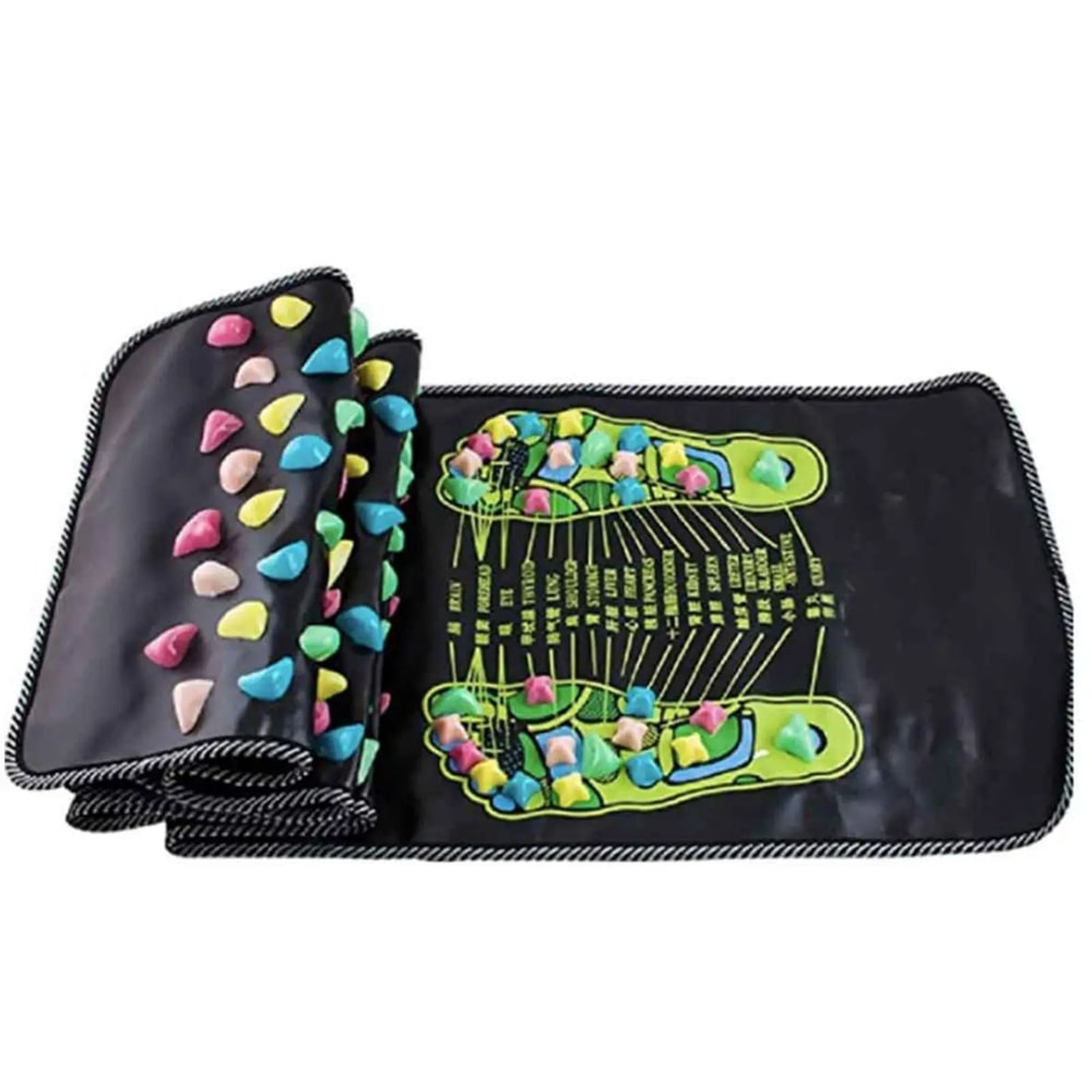 Foot Reflexology Acupressure Massage Mat Acupuncture Stone Pad For Relaxation Pain Relief Healthy 3