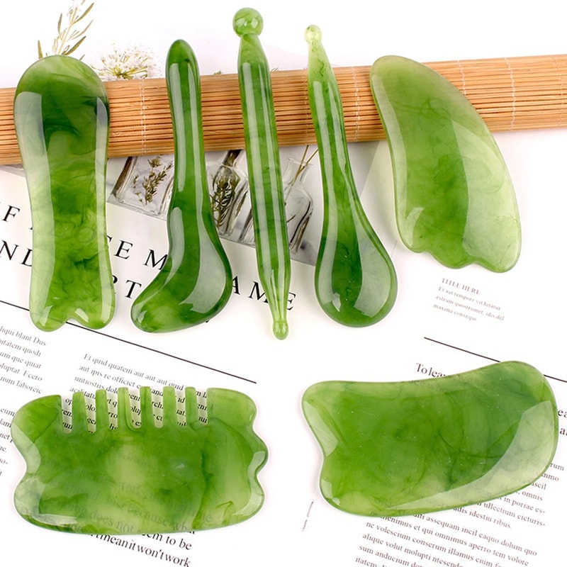 Lotus Seedpod Gua Sha Face Massage Tool Resin Facial Lifting Stick For Sculpting Dark Spot Care S 0
