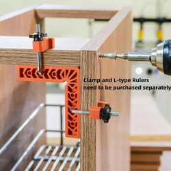 90° right angle clamp set | l-type positioning square ruler for woodworking, cabinet box frame splicing & assembly