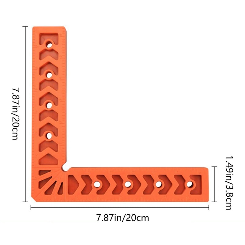 90 Right Angle Clamp Set LType Positioning Square Ruler For Woodworking Cabinet Box Frame Splicing 4