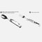 Portable Folding Cutlery Set Spoon Fork Knife Compact Lightweight Camping Picnic Travel Utensils F 4