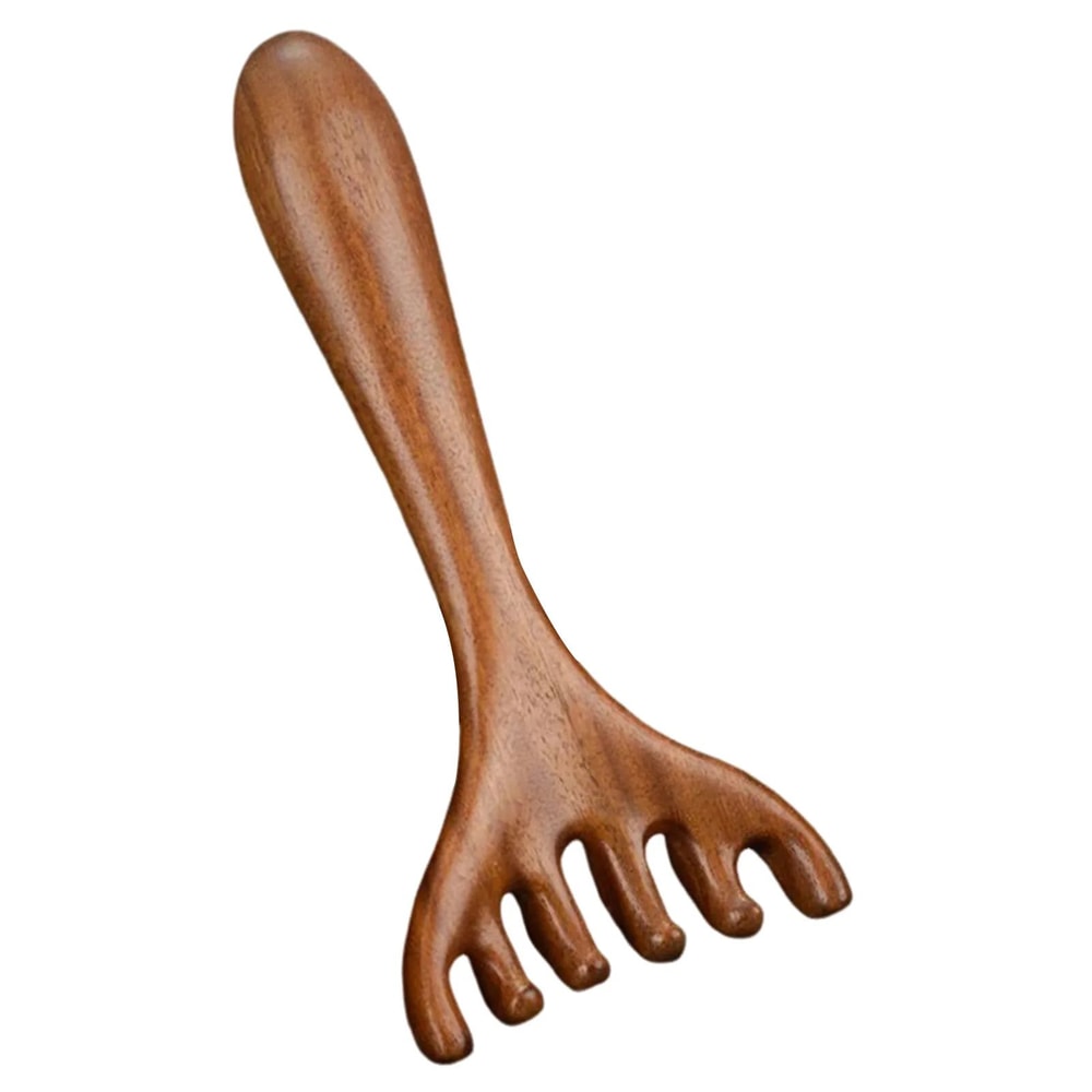 Wood Therapy Gua Sha Massage Comb Wide Tooth Scalp Facial Massager For Hair Care Neck Shoulder Ba 6
