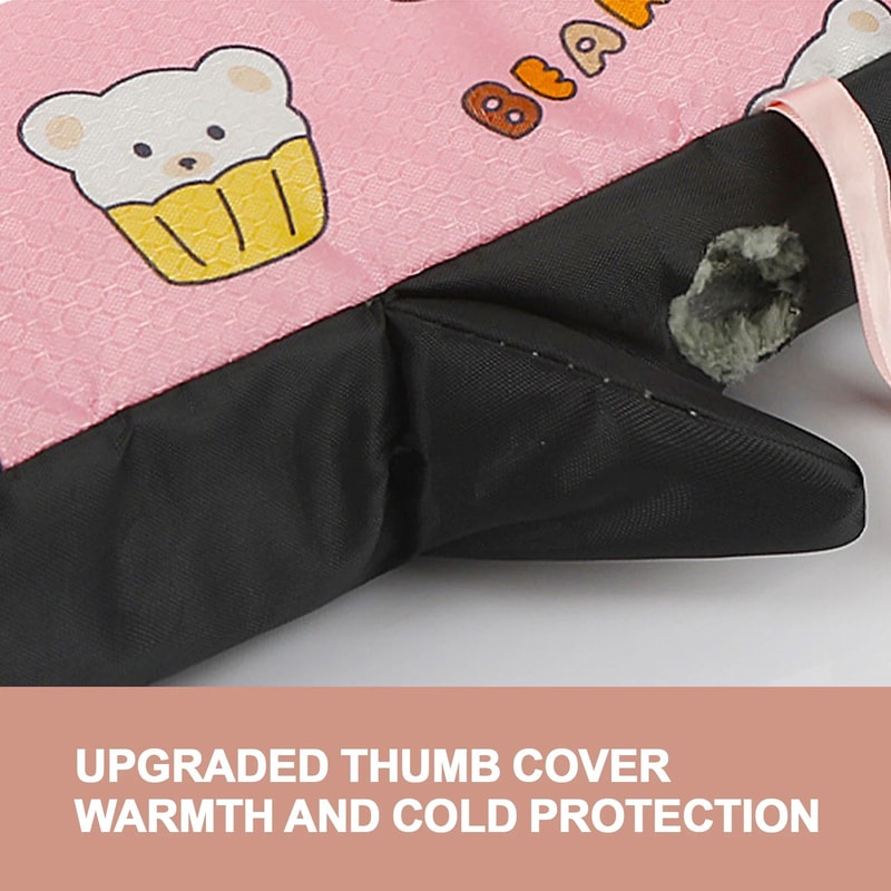 Winter Motorcycle Handlebar Covers Warm Windproof Reflective Hand Guards For Scooter EBike Mountai 3