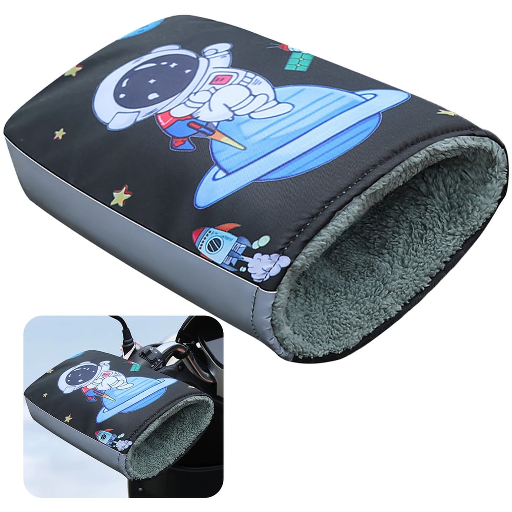 Winter Motorcycle Handlebar Covers Warm Windproof Reflective Hand Guards For Scooter EBike Mountai 8