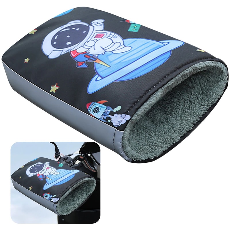 Winter Motorcycle Handlebar Covers Warm Windproof Reflective Hand Guards For Scooter EBike Mountai 8