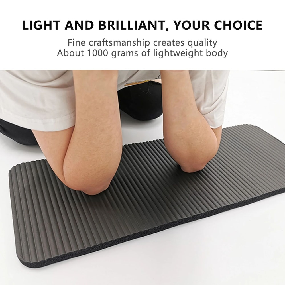 Mini Premium Yoga Mat Soft ShockAbsorbing Pilates Exercise Mat For Home Workouts Stretching Knees 3