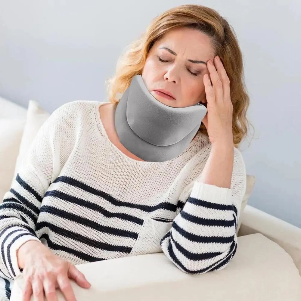 360 Cervical Neck Collar Brace Stabilizing Wrap Support For Injury Recovery Sleeping Relief Neck 3