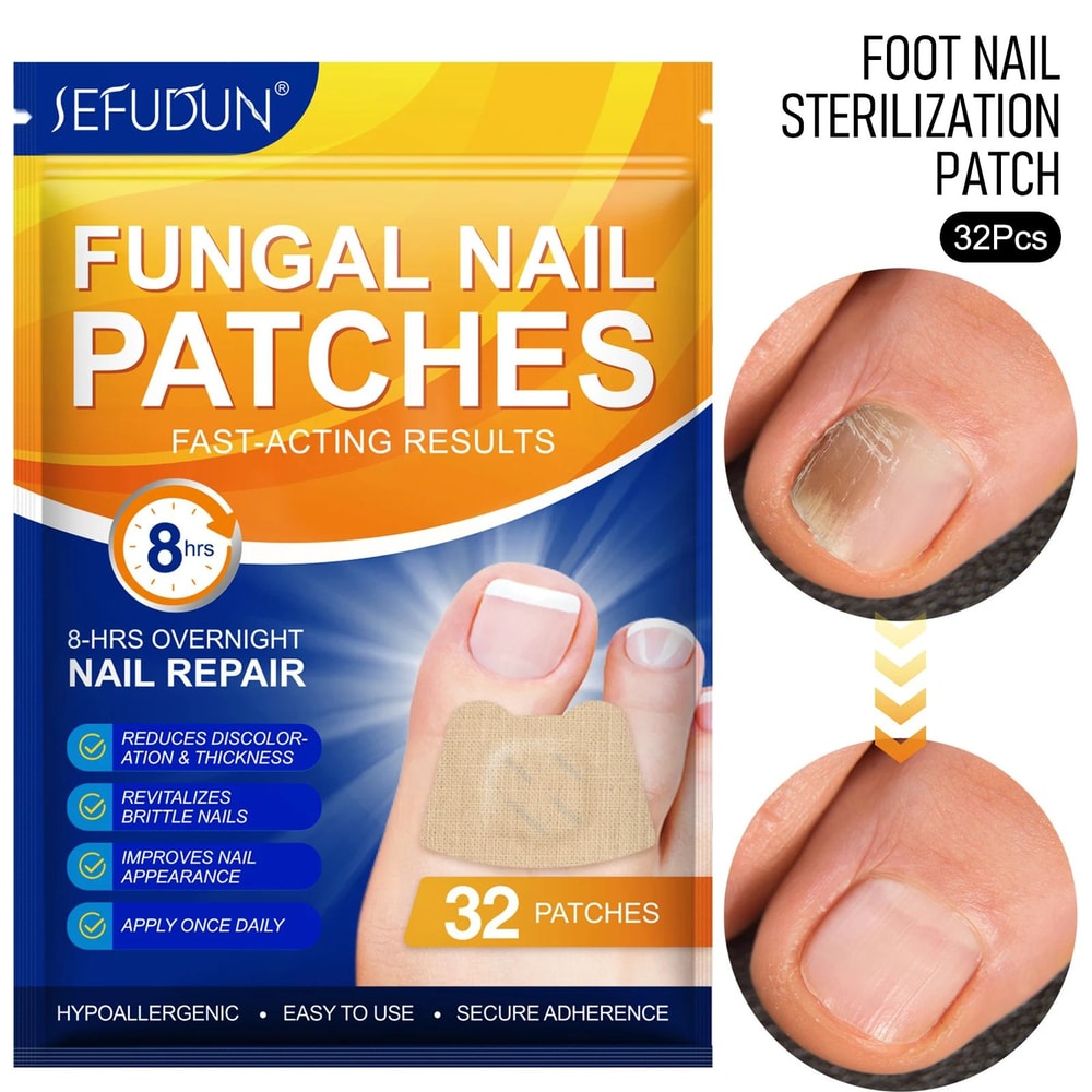FastActing Toenail Fungus Treatment Patches For Nail Discoloration Brittle Peeling Breaking Thin N 1