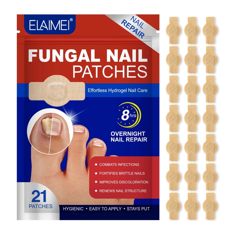 FastActing Toenail Fungus Treatment Patches For Nail Discoloration Brittle Peeling Breaking Thin N 4