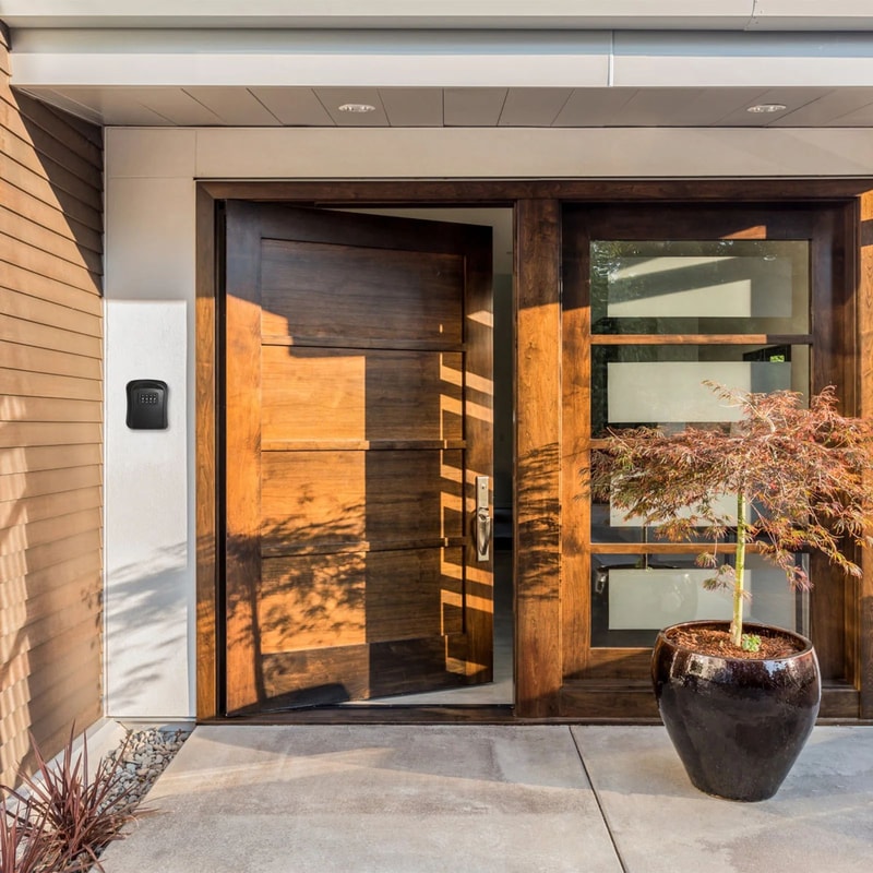 Wall Mount Key Lock Box With Combination Code Secure Spare Key Storage For Apartments Realtors Ho 3