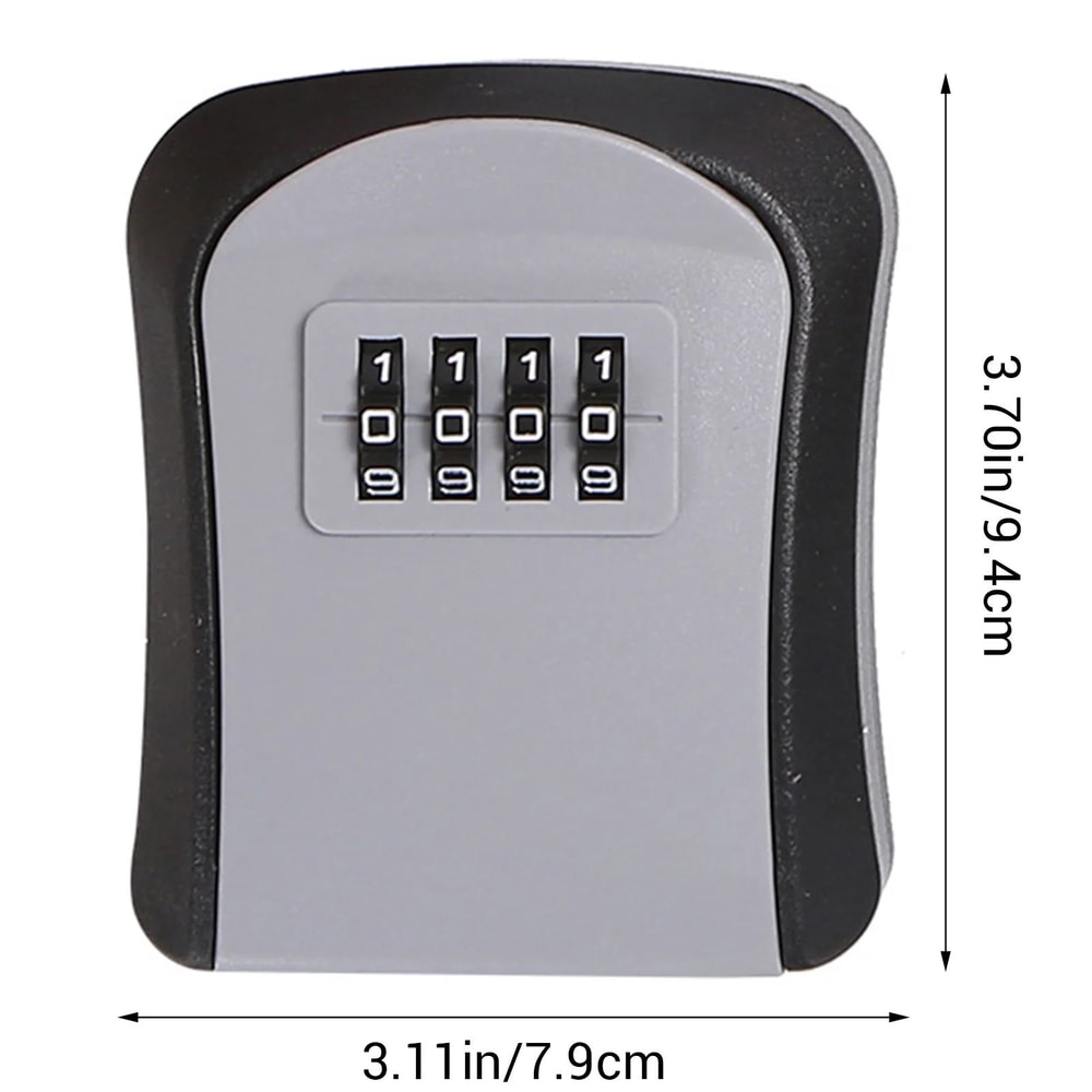 Wall Mount Key Lock Box With Combination Code Secure Spare Key Storage For Apartments Realtors Ho 5