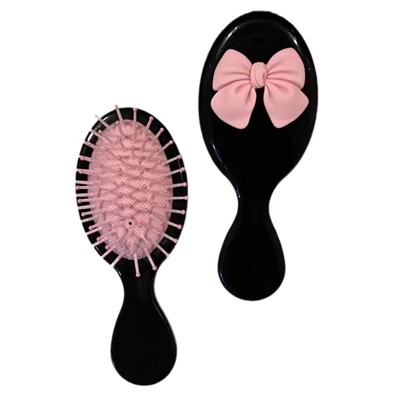 Cute Bow Air Cushion Hair Brush AntiStatic Detangling Comb FoldingNonFolding Scalp Massage Hairbru 9