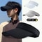 Mens Summer UV Protection Hat Adjustable Solid Sunshade Cap For Beach Camping Fishing Travel Outd 0