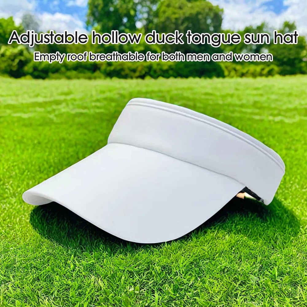 Mens Summer UV Protection Hat Adjustable Solid Sunshade Cap For Beach Camping Fishing Travel Outd 2