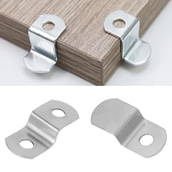 heavy-duty z shape offset corner brackets & canvas frame clips kit w/ screws, iron support braces for diy furniture