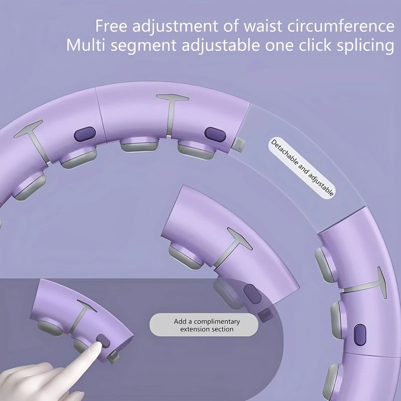 Smart Weighted Fitness Hula Hoop For Adults With Massage Nodes Gravity Ball Counter Adjustable Wai 3