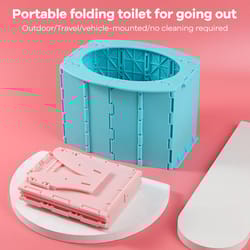 foldable kids travel potty for toddlers, portable leak-proof car toilet, collapsible emergency potty for camping & road