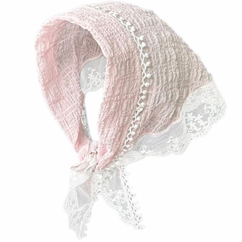 Womens NonSlip Floral Lace Head Scarf Headband Elegant Hair Kerchief Wrap For Styling Daily Wear P 9