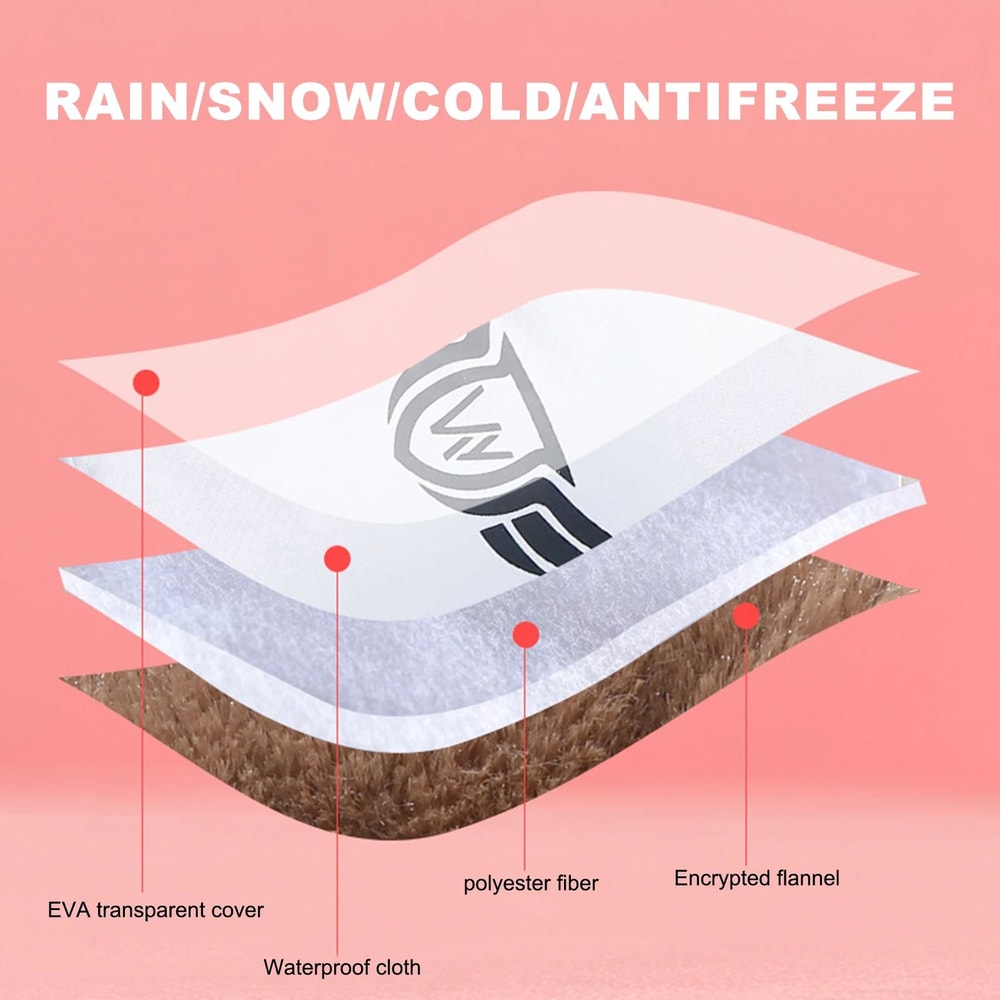 Winter Motorcycle Handlebar Mittens Thick Waterproof Windproof Covers For Bikes Tricycles Scooters 3