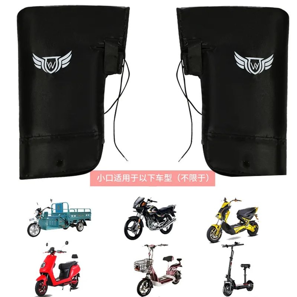 Winter Motorcycle Handlebar Mittens Thick Waterproof Windproof Covers For Bikes Tricycles Scooters 9
