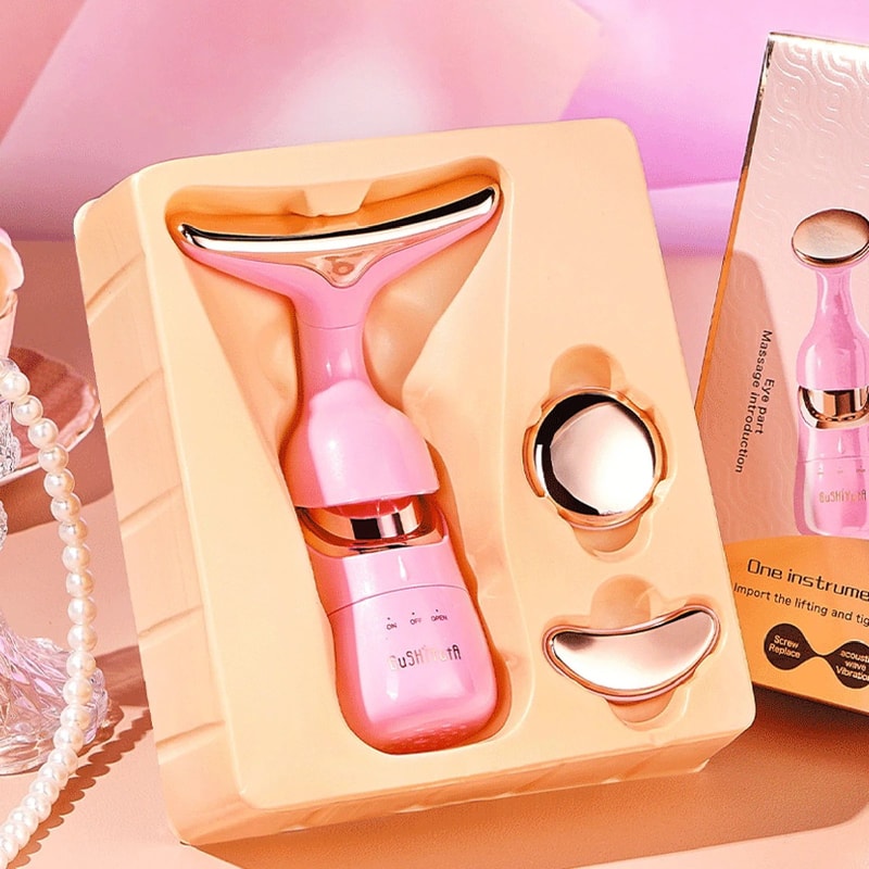 3 In 1 Facial Firming Lifting Device For Face Neck Eyes AntiAging Massage Face Slimmer Sculpting 1