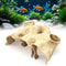 Aquarium Gravel Tunnel Cave Ornament Natural Curved Hideout Decor For Fish Tank Habitat Betta Shrim 0