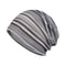 Soft Breathable Summer Beanie Hat Striped Openwork Knit Cap For Men Women Lightweight Travel Outdo 0