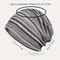 Soft Breathable Summer Beanie Hat Striped Openwork Knit Cap For Men Women Lightweight Travel Outdo 2