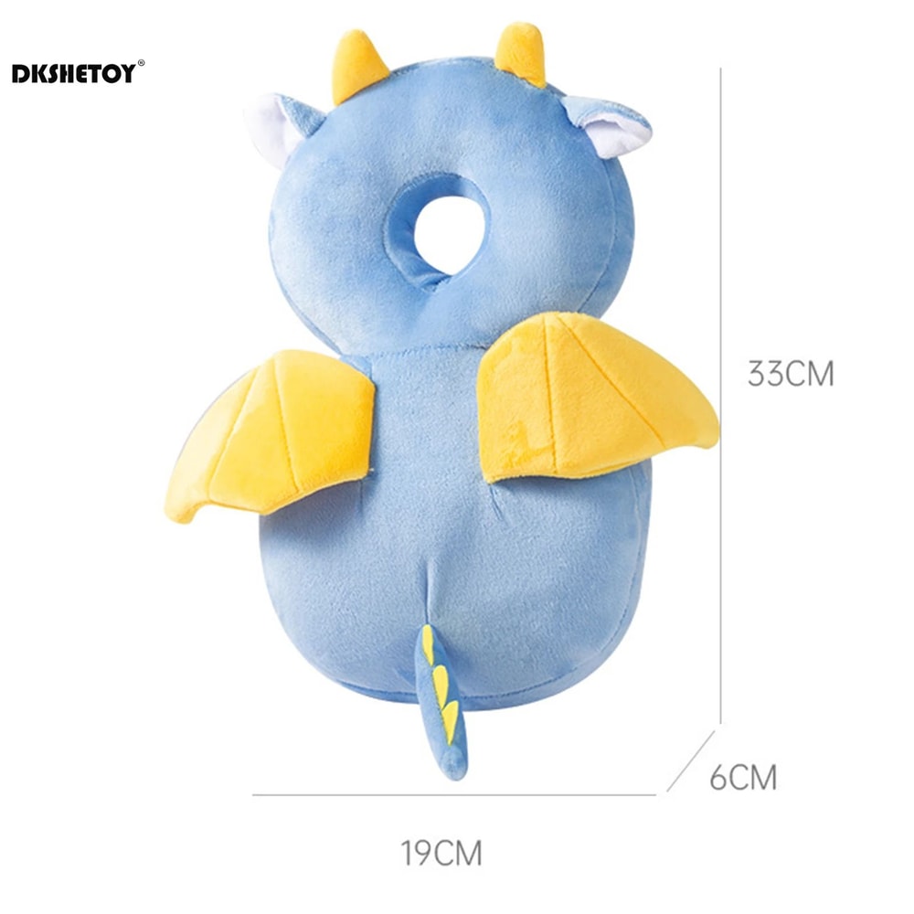 Baby Head Protection Cushion Backpack Cute Animal Plush Safety Pad With Adjustable Straps For Toddl 2