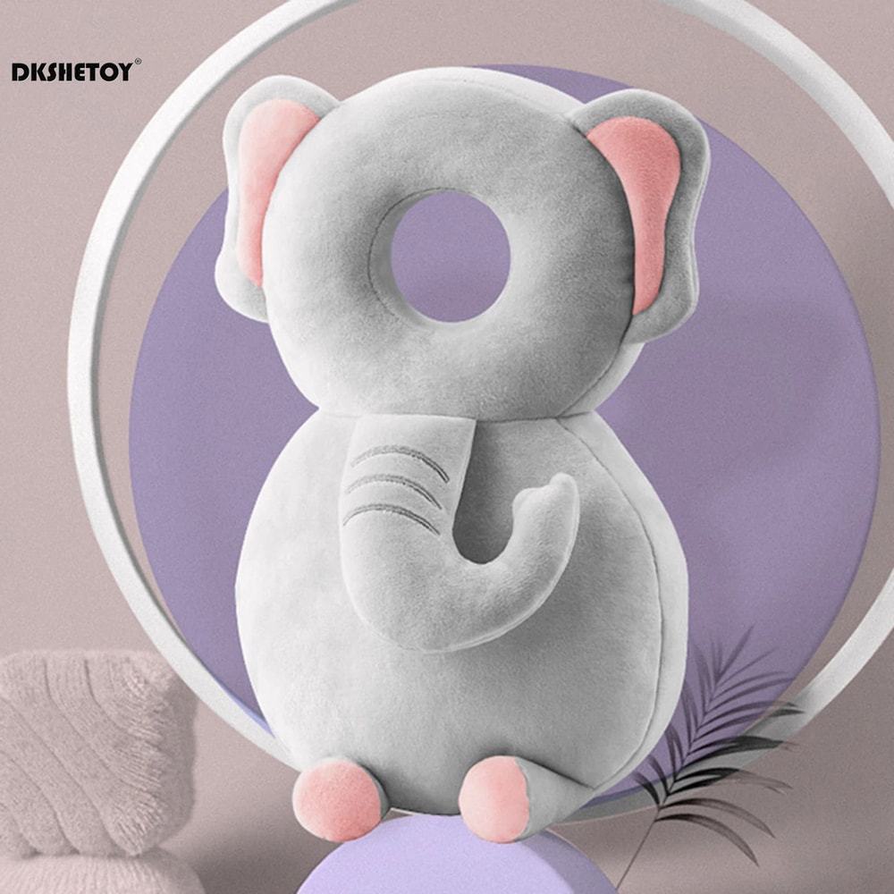 Baby Head Protection Cushion Backpack Cute Animal Plush Safety Pad With Adjustable Straps For Toddl 4