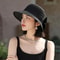 Summer Beach Straw Sun Hat With French Bowknot Breathable Elegant Wide Brim Hat For Travel Outdoor 1