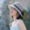 Summer Beach Straw Sun Hat With French Bowknot Breathable Elegant Wide Brim Hat For Travel Outdoor 3
