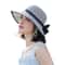 Summer Beach Straw Sun Hat With French Bowknot Breathable Elegant Wide Brim Hat For Travel Outdoor 8