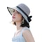 Summer Beach Straw Sun Hat With French Bowknot Breathable Elegant Wide Brim Hat For Travel Outdoor 8