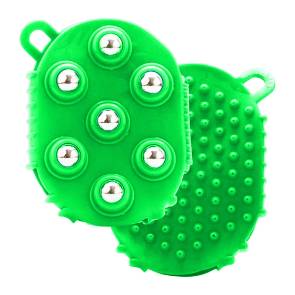 DoubleSided Body Massage Brush With 360 Rotating Steel Ball Portable Scraping Massager For Muscle R 7