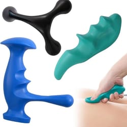 ergonomic thumb saver trigger point massage tool t-shaped massager for deep tissue myofascial release & stress relief