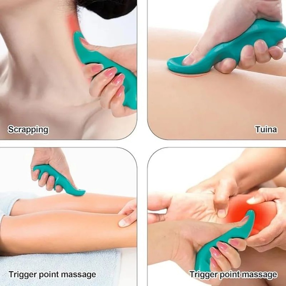 Ergonomic Thumb Saver Trigger Point Massage Tool TShaped Massager For Deep Tissue Myofascial Releas 1