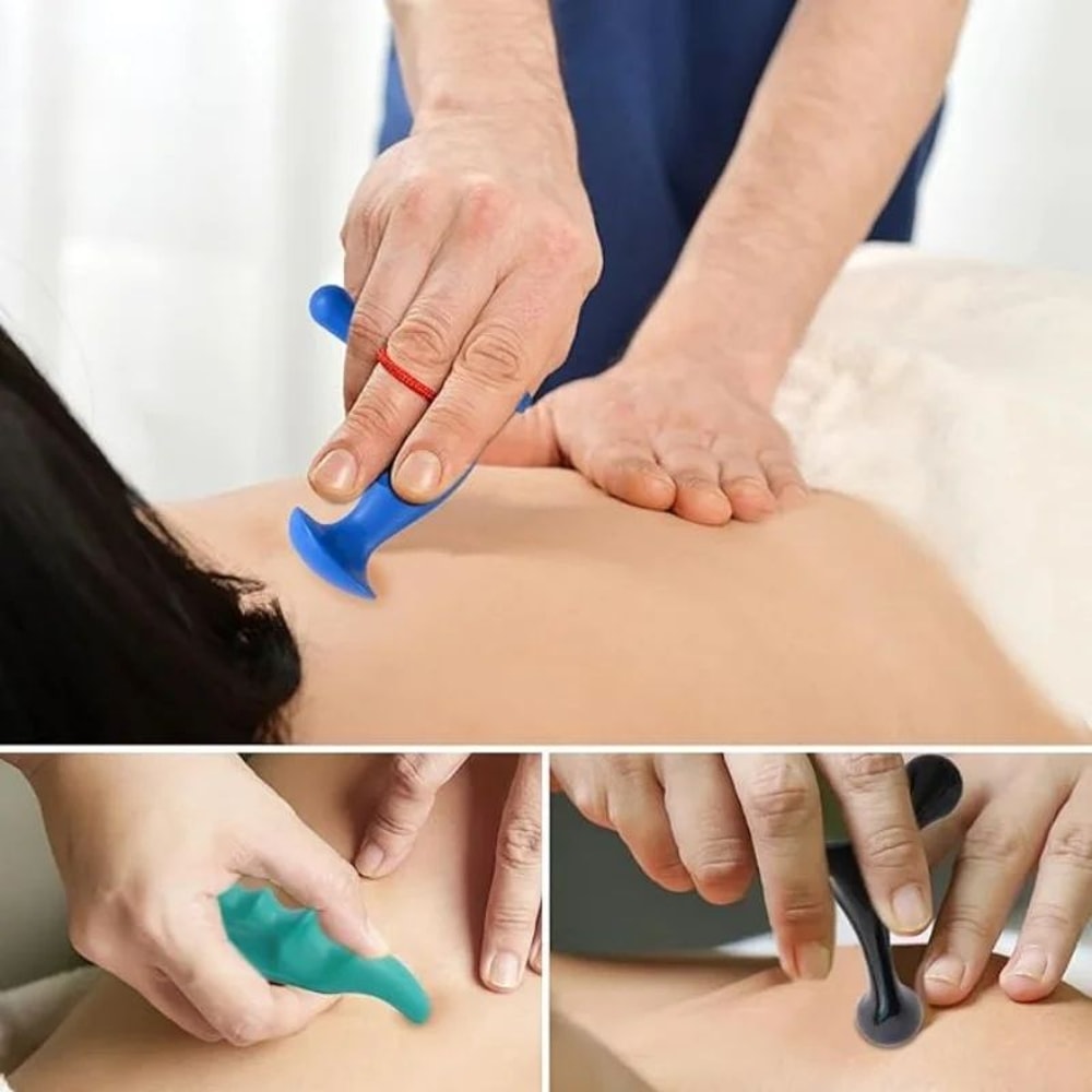 Ergonomic Thumb Saver Trigger Point Massage Tool TShaped Massager For Deep Tissue Myofascial Releas 2