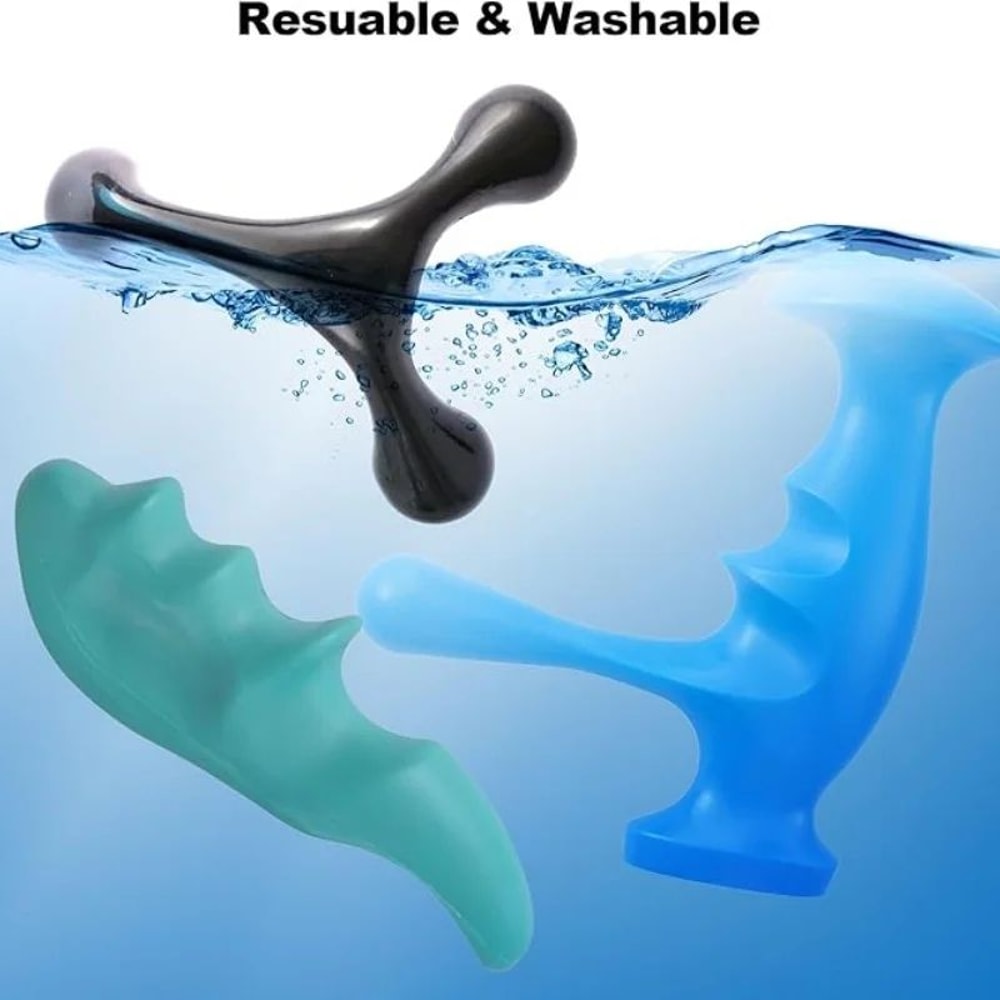 Ergonomic Thumb Saver Trigger Point Massage Tool TShaped Massager For Deep Tissue Myofascial Releas 4