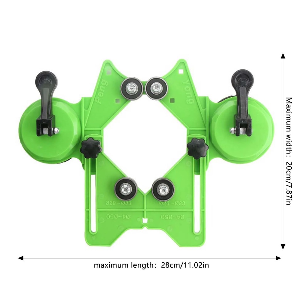 Suction Cup Hole Saw Guide Glass Tile Drilling Jig With SingleDouble Vacuum Base For Accurate NoSli 7
