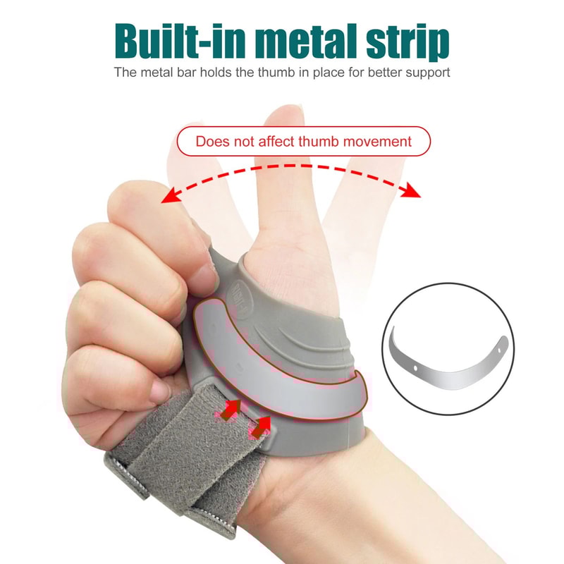 Adjustable Thumb Spica Wrist Brace For Arthritis Carpal Tunnel Tendonitis Pain Relief With Stable 2