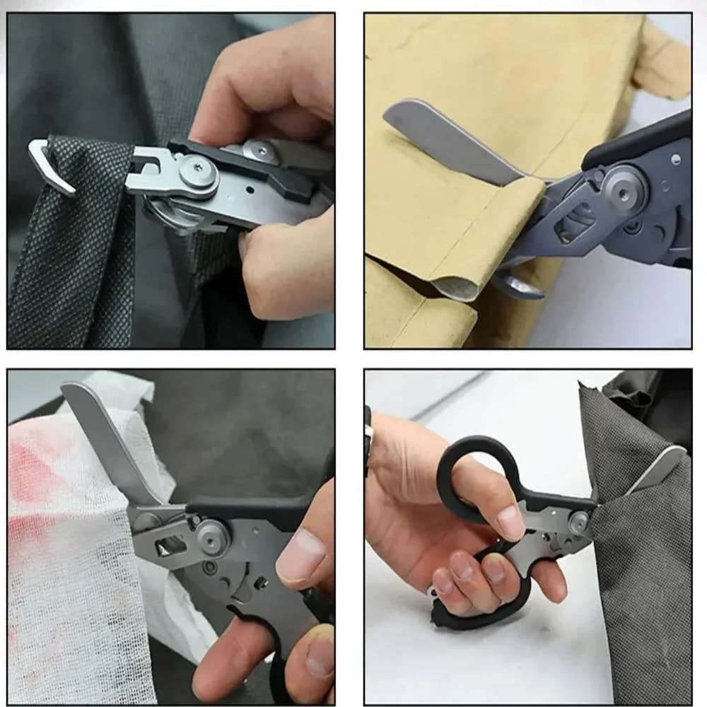 Tactical Folding Trauma Shears MultiTool Survival Scissors For First Aid EMT Rescue Outdoor EDC Eme 1