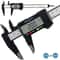 Carbon Fiber Digital Caliper 4in6in Electronic Vernier Gauge For Precise InsideOutsideDepth Measuri 0