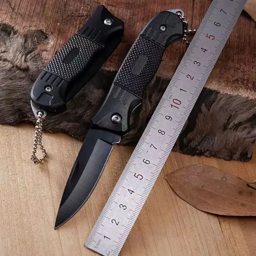 Stainless Steel Mini Folding Keychain Knife High Hardness EDC Pocket Tool For Camping Survival Eve 2